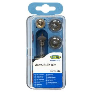 H4 (472) 12V RING SINGLE HEADLIGHT BULBS & FUSES MINI KIT BU050