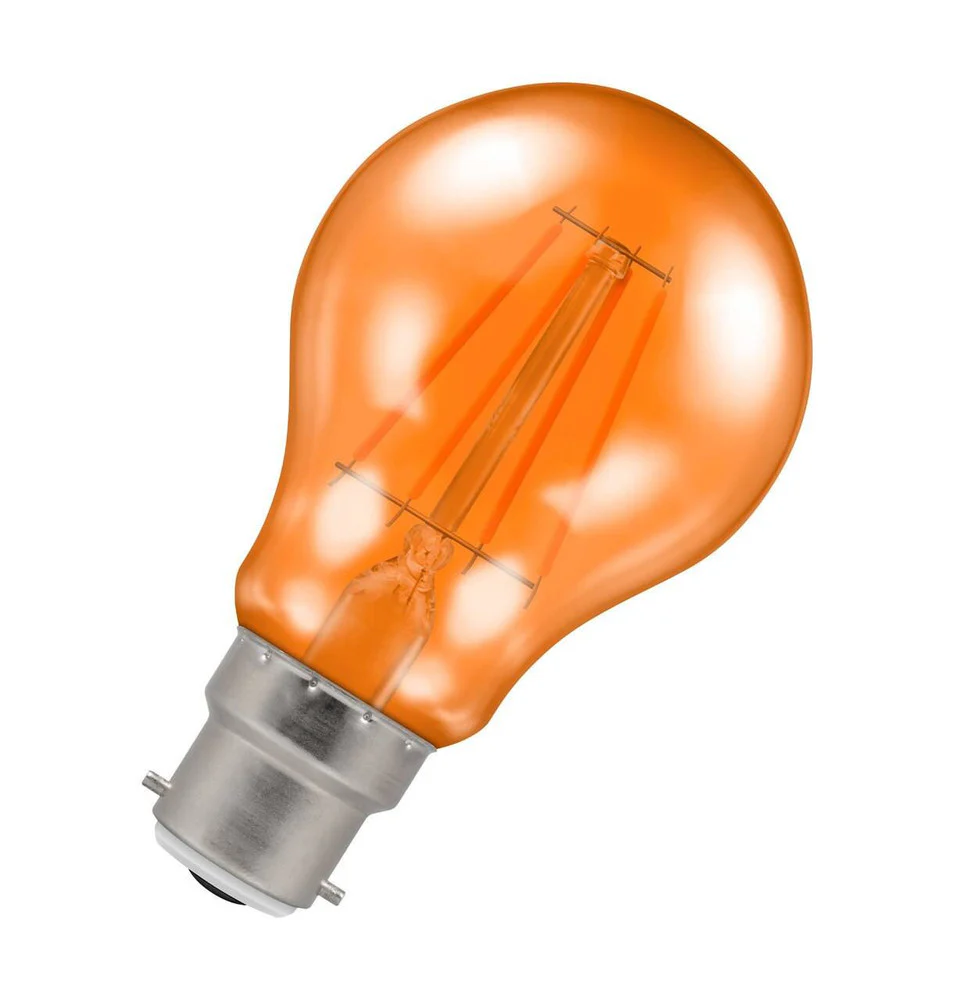 Halloween Orange LED 4.5W BC B22d GLS Light Bulb