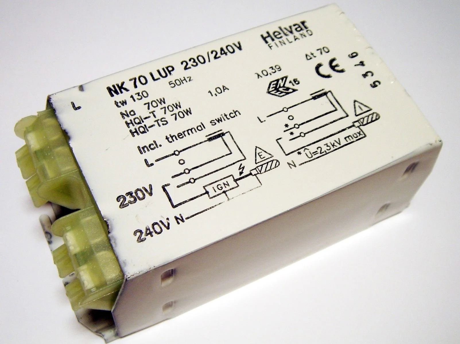 Helvar NK 70 LUP 70w Metal Halide Ballast