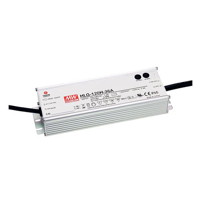 HLG-120H-S - Mean Well HLG-120H Series LED Driver 120W 12V – 54V