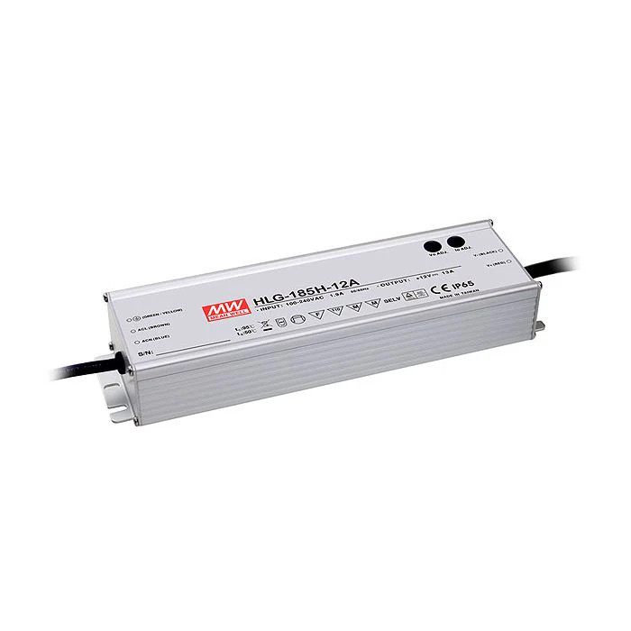 HLG-185H-S - Mean Well HLG-185H Series LED Driver 156W – 186W 12V – 54V