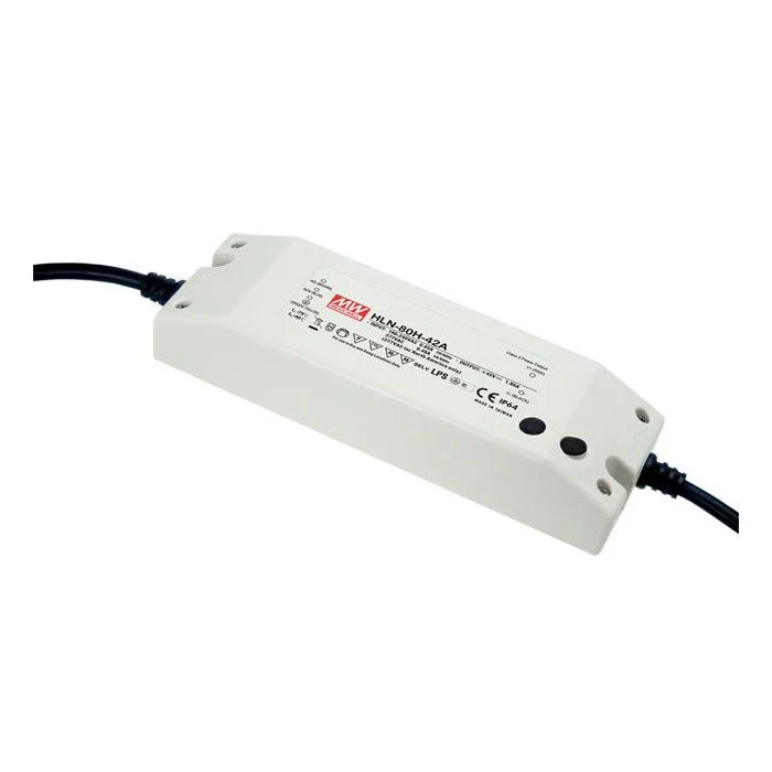 HLN-80H-BS - Mean Well HLN-80HB Series Dimmable LED Driver 80W 12V – 54V