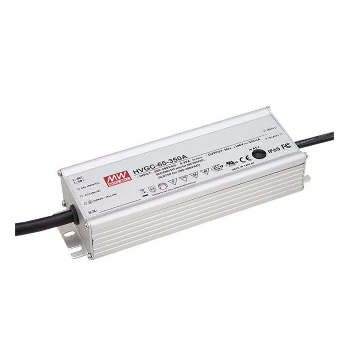 HVGC-65-BS - Mean Well HVGC-65 Series LED Driver 65WW 350mA – 700mA