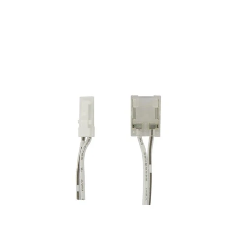 Integral LED 24V 2M Driver To Strip Connector Lead 2Pin 2.54Mm White Clip To Crimp On 10Mm Single Colour Strip Connector 3A Max - ILDRAA127