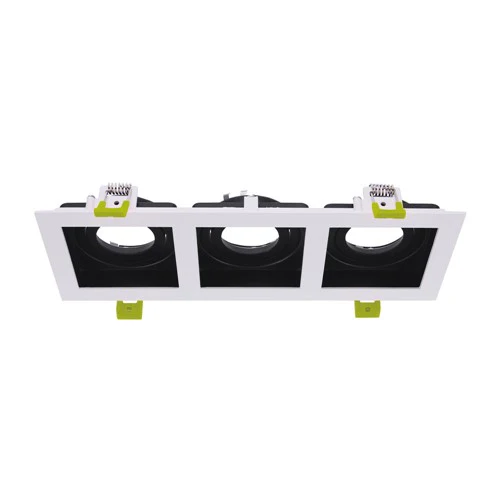 Integral LED Accentplus Gimbal Downlight For 3 X Led Gu10 255X90Mm Cutout Front Bulb Entry ±30° Tiltable 365° Adjustment - ILDL90N017