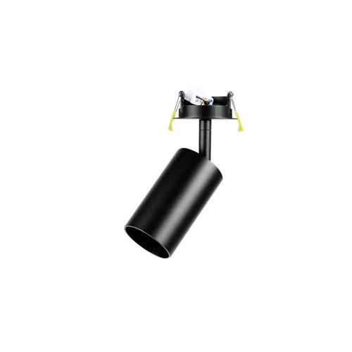 Integral LED Accentplus Spotlight S1 56Mm Diameter 100Mm Length Gu10 Led Recessed Mounted 70Mm Cutout Adjustable Black Finish - ILNEV025