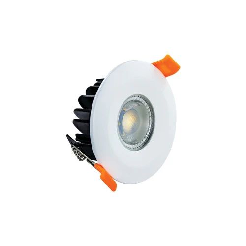 Integral LED Colour Switching Fire Rated Downlight 70mm Cutout 500Lm 6W 3000-4000-5000K 38 Beam Dimmable 83Lm/W White Integral  - ILDLFR70H001 - DISCONTINUED