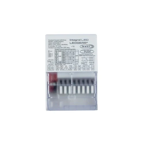 Integral LED Constant Current Compact Driver Adjustable Output 12-19W 300-500Ma Ip20 Dali- Dali2 - Push-Dimm 0-10V Dimmable 14-40V Output Integral - ILDRCCA087A