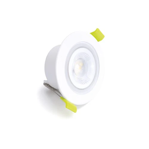 Integral LED Ecoguard Warmtone Fire Rated Downlight 65mm Cutout IP65 600Lm 5W 2200-3000K 38 Beam Dimmable 120Lm/W White - ILDLFR65M011