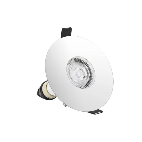 Integral LED Evofire Fire Rated Downlight 70-100Mm Cutout Ip65 Polished Chrome Round +Gu10 Holder Integral - ILDLFR70D021
