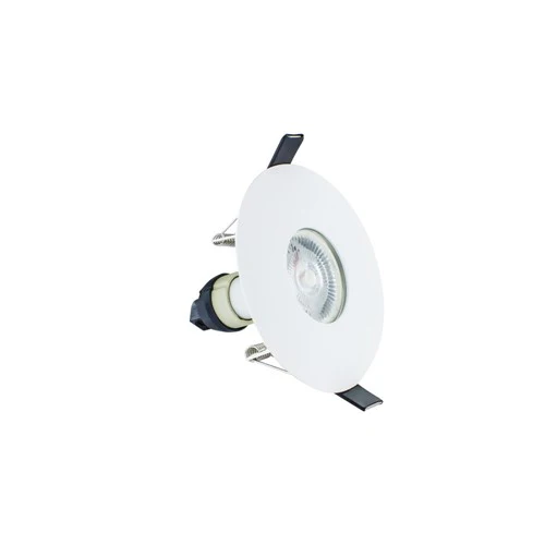 Integral LED Evofire Fire Rated Downlight 70-100Mm Cutout Ip65 White Round +Gu10 Holder Integral - ILDLFR70D015