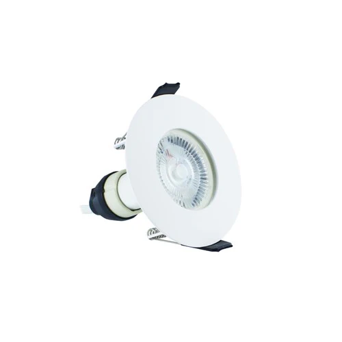 Integral LED Evofire Fire Rated Downlight 70Mm Cutout Ip65 White Round *No Gu10 Holder* Integral - ILDLFR70D011