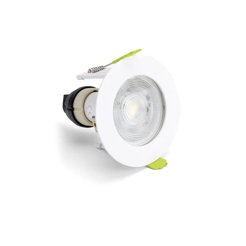 Integral LED Evofire Fire Rated Downlight Ip65 60Mm Cutout 72Mm Dia White Finish Includes Gu10 Holder - ILDLFR60D104