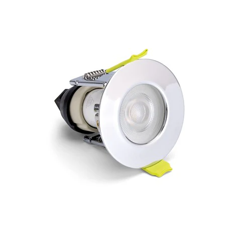 Integral LED Evofire Mini Fire Rated Downlight Ip65 43Mm Cutout 55Mm Dia Polished Chrome Finish Includes Gu10 Holder - ILDLFR43D062