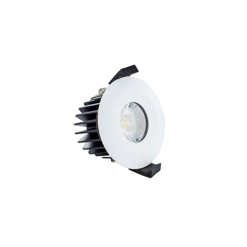Integral LED Low-Profile Fire Rated Downlight 70-75Mm Cutout Ip65 510Lm 6W 3000K 38 Beam Dimmable 85Lm/W White Integral - ILDLFR70B001