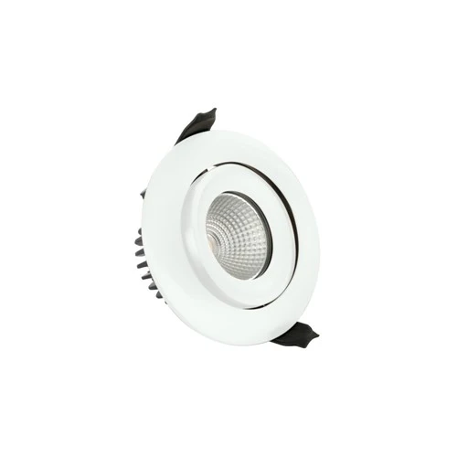 Integral LED Luxfire Fire Rated Tiltable Downlight 92Mm Cutout Ip65 920Lm 11W 4000K 55 Beam Dimmable 84Lm/W White Integral - ILDLFR92C010