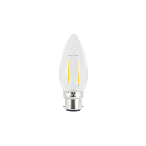 Integral LED Omni Filament Candle Bulb B22 250Lm 2.0W 2700K Non-Dimm 320 Beam Integral - ILCANDB22NC002