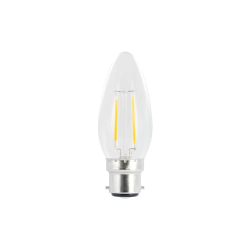 Integral LED Omni Filament Candle Bulb B22 250Lm 2.0W 4000K Non-Dimm 320 Beam Clear Integral  - ILCANDB22NE070