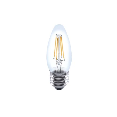 Integral LED Omni Filament Candle Bulb E27 470Lm 3.4W 2700K Dimmable 330 Beam Clear Full Glass - ILCANDE27DC042