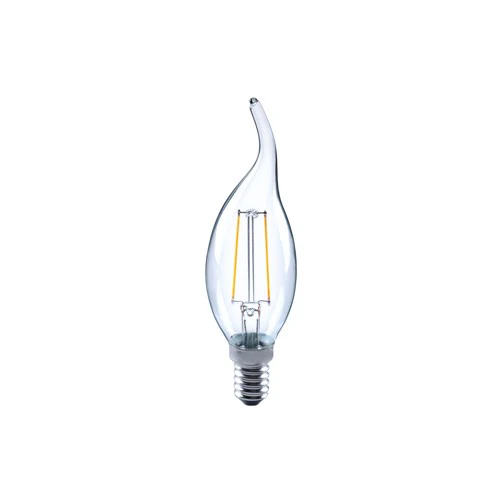 Integral LED Omni Filament Candle Bulb Flame Tip E14 250Lm 2W 4000K Non-Dimm 320 Beam Clear Full Glass Integral  - ILCANDE14NE079