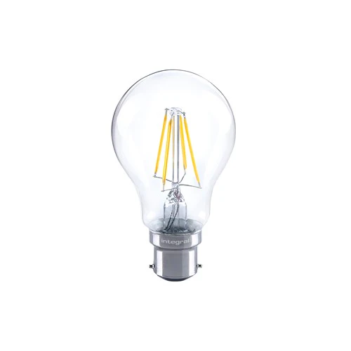 Integral LED Omni Filament Gls Bulb B22 1055Lm 9.5W 2700K Dimmable 320 Beam Clear Full Glass Integral - ILGLSB22DC060