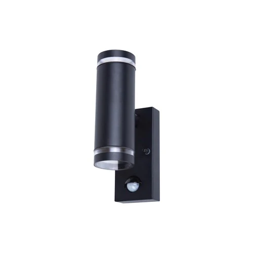 Integral LED Outdoor Stainless Steel Up And Down Wall Light Pir Ip54 2Xgu10 Black Integral - ILDED048