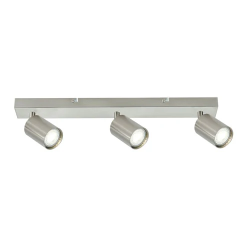 Integral LED Siena Indoor Ceiling Light 3 Way Gu10 Spotlight Bar Ip20 Satin Nickel Integral - ILDIA027