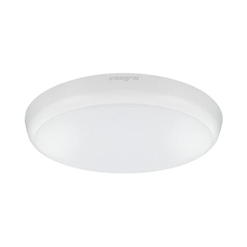 Integral LED Slimline Ceiling/Wall Light Microwave Sensor 300Mm Dia Ip54 1584Lm 18W 4000K Ik10 120 Beam Non-Dimm White 88Lm/W Integral  - ILBHC012