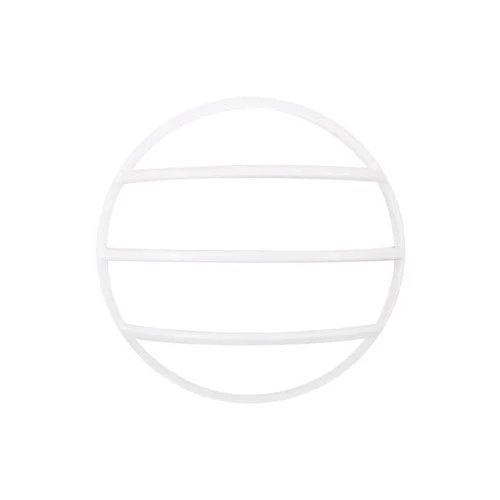 Integral LED Tough Shell Compact Bulkhead 215Mm Dia White Circular Louvre Accessory  - ILBHPA010