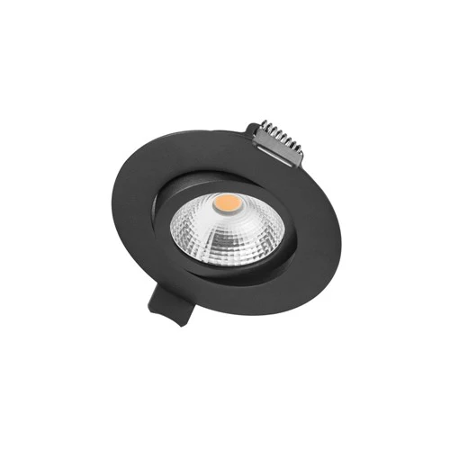 Integral LED Ultra Slim Tiltable Downlight 65Mm Cutout 6.5W 670Lm 103Lm/W 4000K 36 Beam Dimmable Black Integral - ILDL65L006