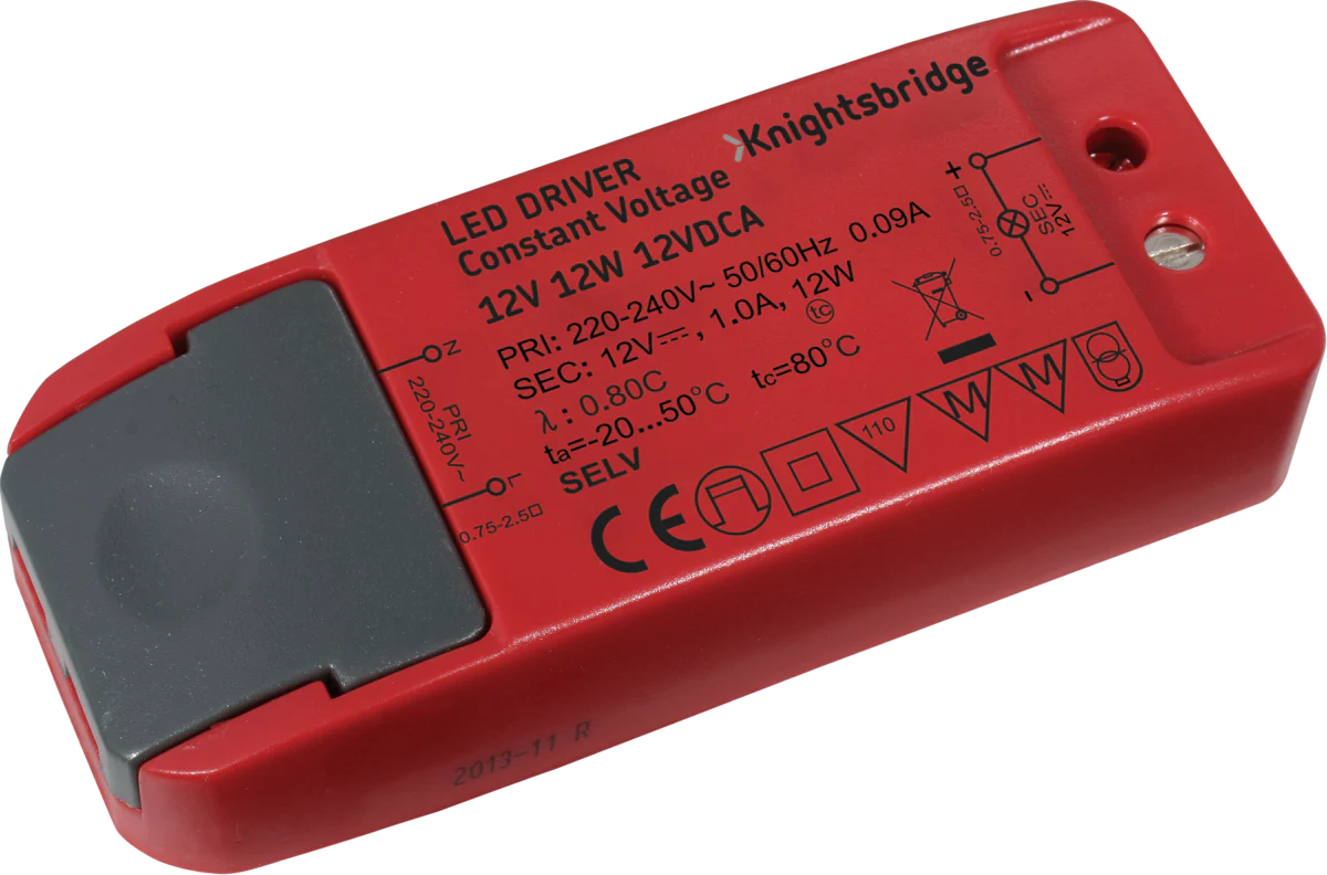 IP20 12V 12W LED Driver - Constant Voltage 12VDCA
