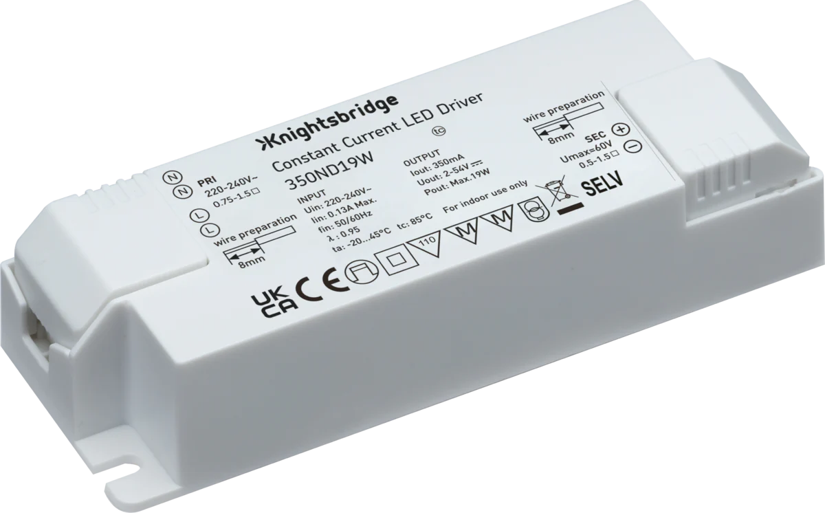 Knightsbridge 350ND19W Constant Current 350mA 2-54V 19W Driver