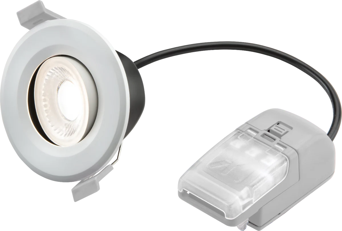 Knightsbridge CYRT CyroLED Tilt- Fire Rated IP65 Downlight with 2 x Wattage and 4 x CCT - No Bezel