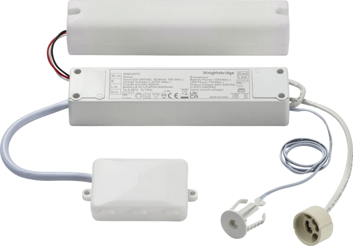 Knightsbridge EMGUKIT3 230V 5W GU10 LED Emergency Pack