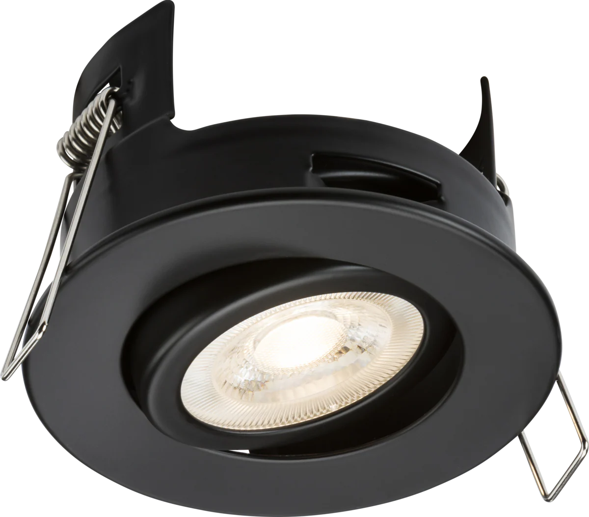 Knightsbridge FRNTMB FireNova IP20 Tilt GU10 Fire-rated Open-back Downlight - Matt Black