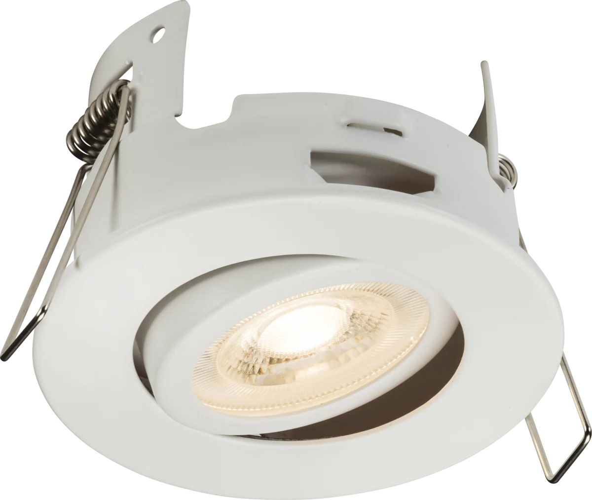 Knightsbridge FRNTMW FireNova IP20 Tilt GU10 Fire-rated Open-back Downlight - Matt White