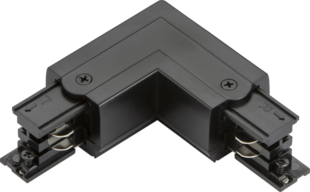 Knightsbridge KLCOLBK K-LINE 230V 3-Circuit Track Left L-Connector - Black