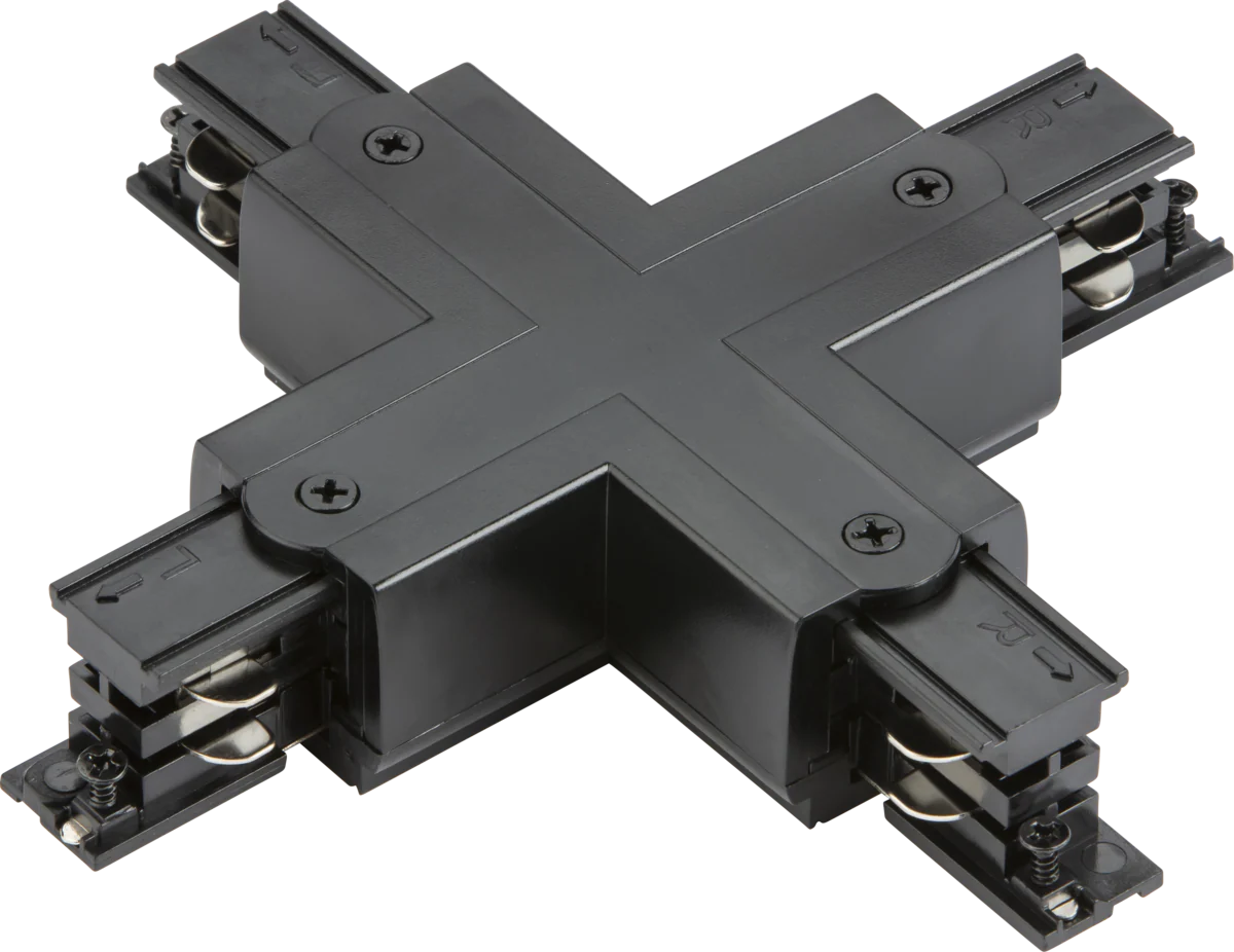 Knightsbridge KLXBK K-LINE 230V 3-Circuit Track X-Connector - Black