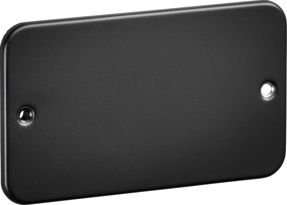 Knightsbridge M8600TB Metalclad 2G Blanking Plate - Textured Sand Black Finish