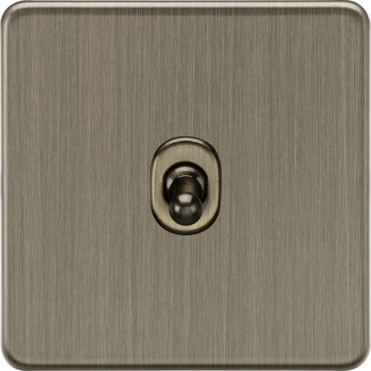 Knightsbridge SF12TOGAB 10AX 1G Intermediate Toggle Switch - Antique Brass