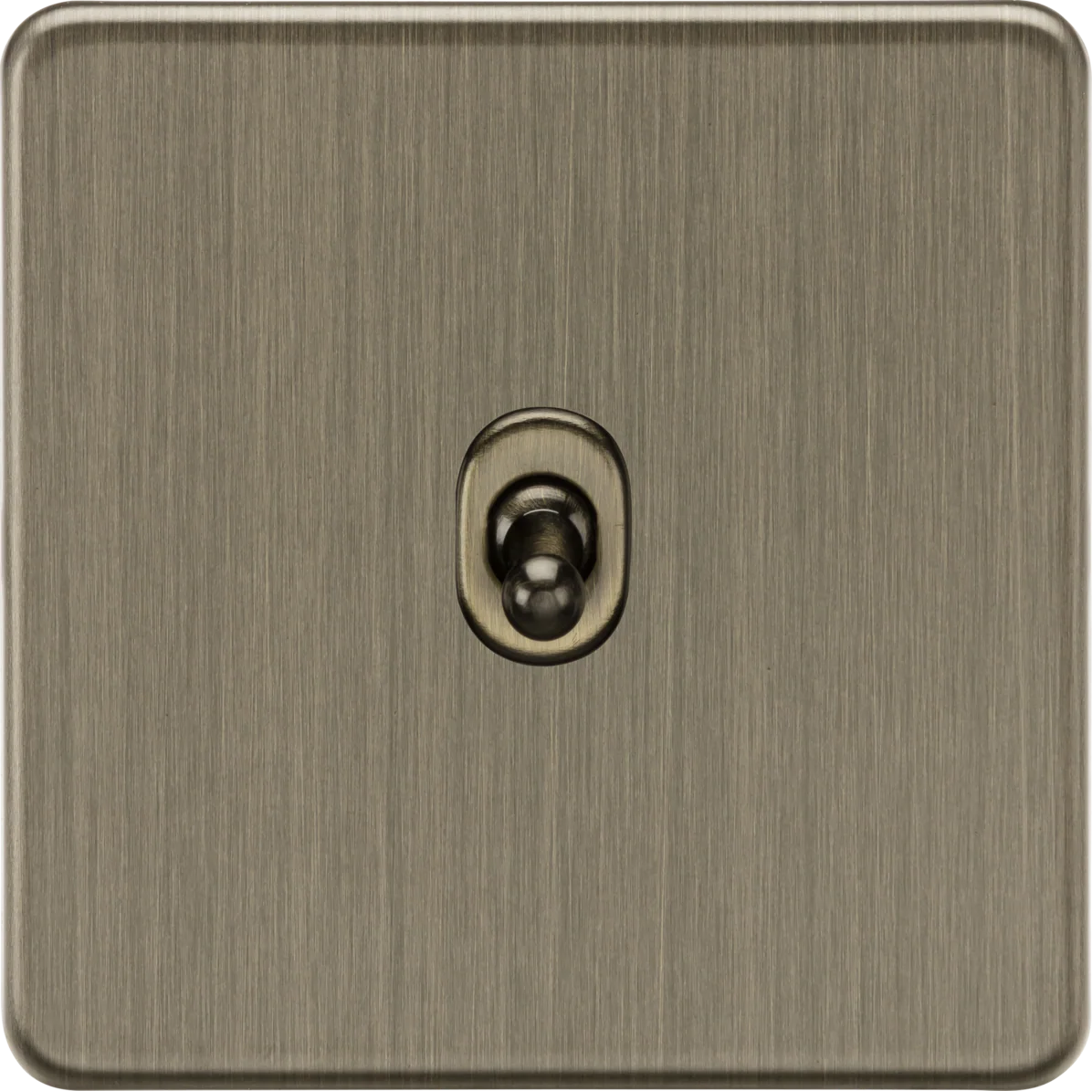 Knightsbridge SF1TOGAB 10AX 1G 2-way Toggle Switch - Antique Brass