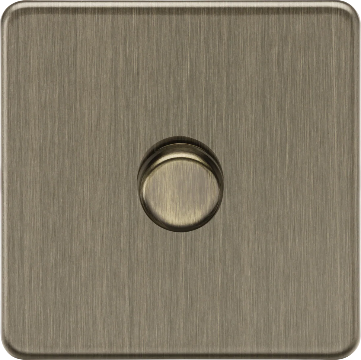 Knightsbridge SF2191AB 1G 2-way 10-200W (5-150W LED) Intelligent dimmer - Antique Brass