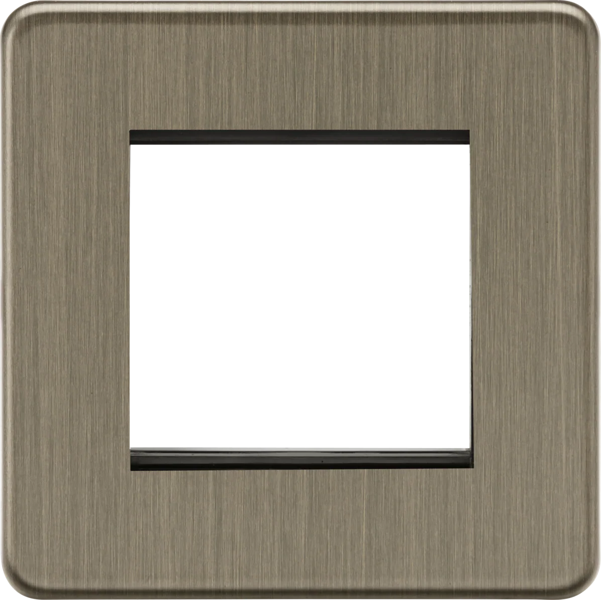 Knightsbridge SF2GAB 2G Modular Faceplate - Antique Brass