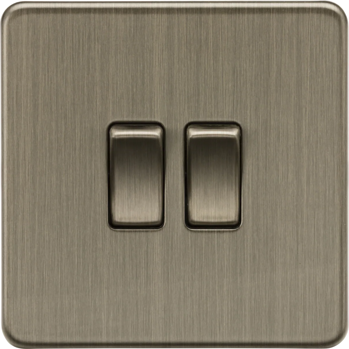 Knightsbridge SF3000AB 10AX 2G 2-Way Switch - Antique Brass