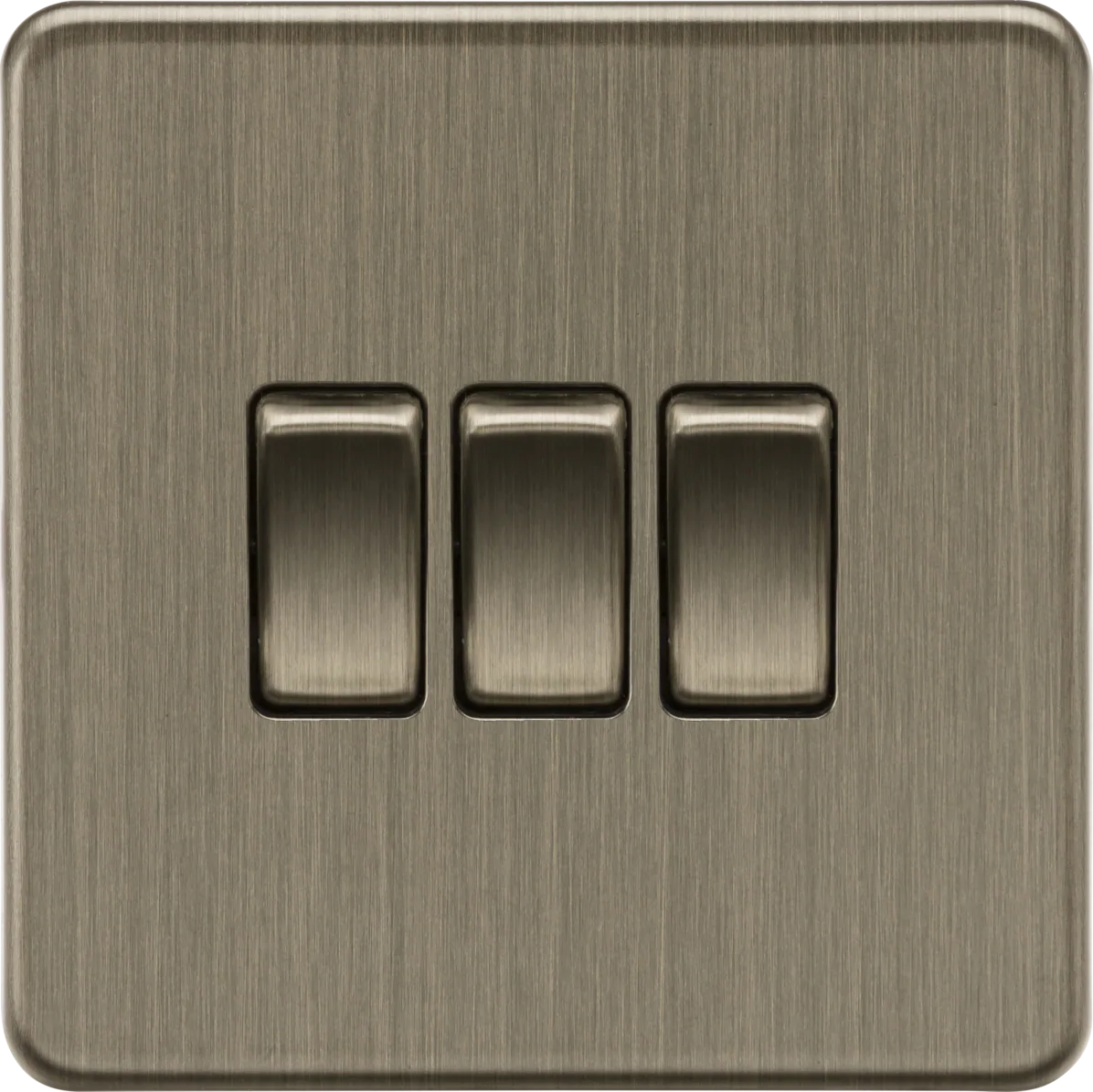 Knightsbridge SF4000AB 10AX 3G 2-Way Switch - Antique Brass