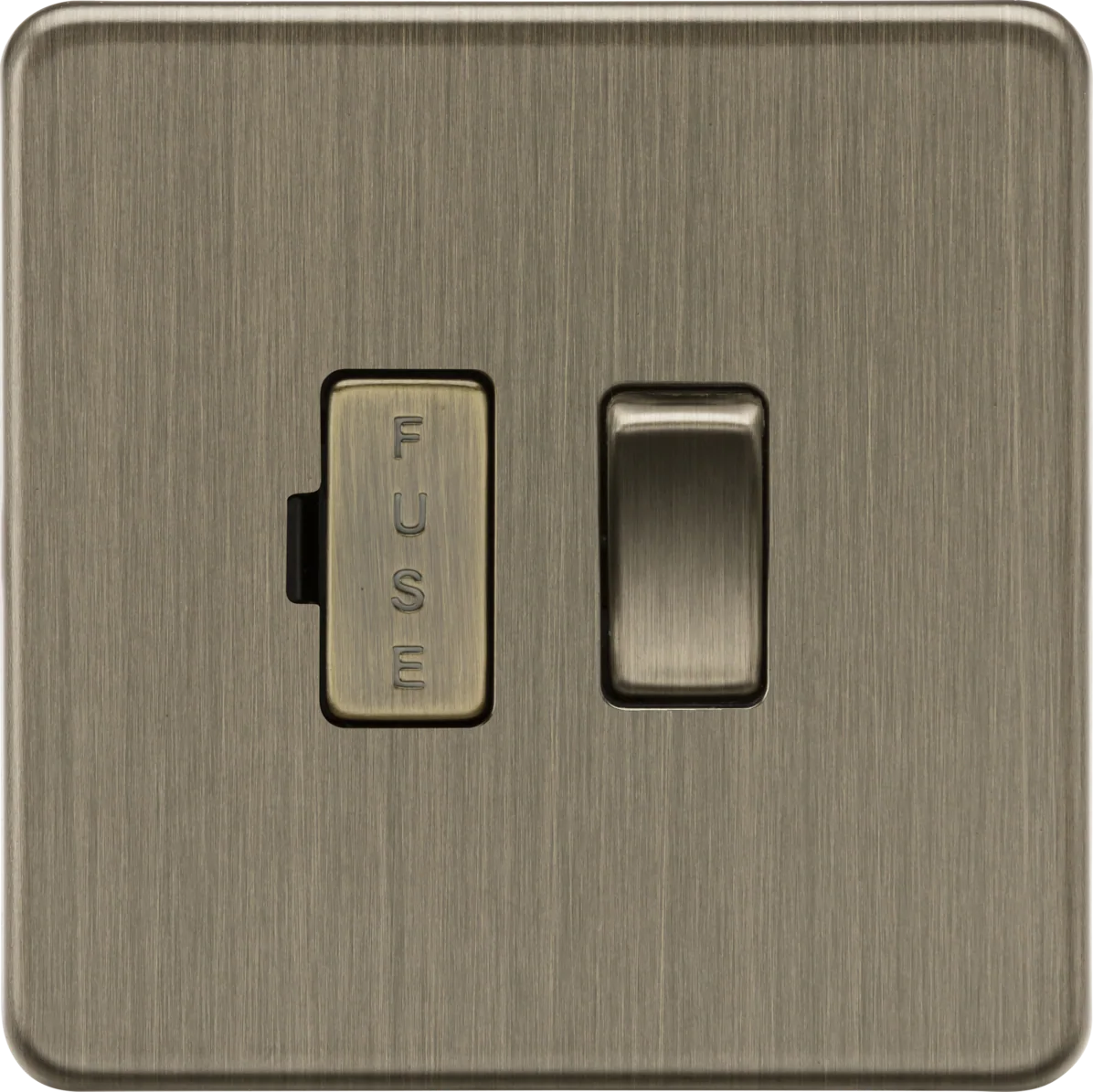 Knightsbridge SF6300AB 13A Switched Fused Spur Unit - Antique Brass