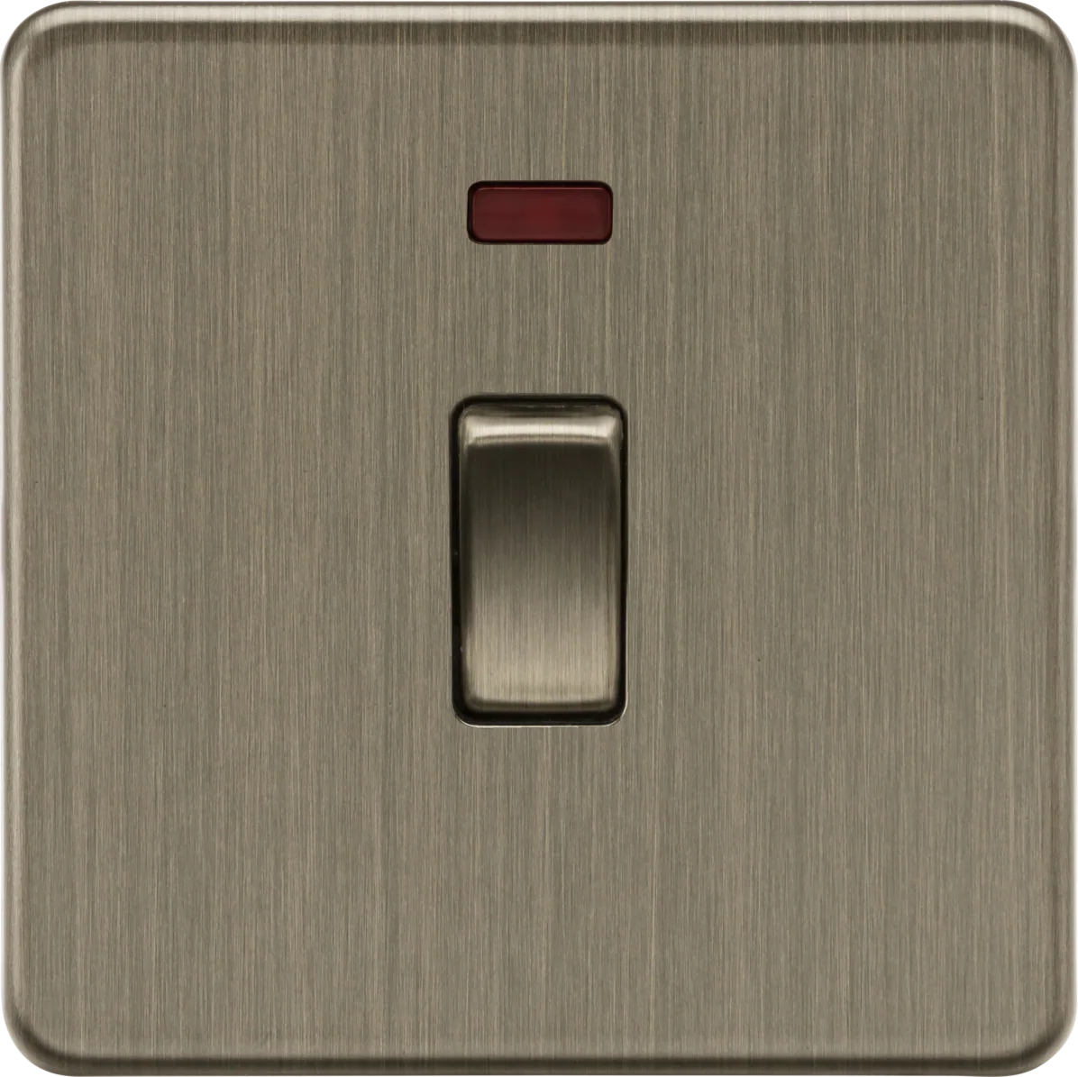 Knightsbridge SF8341NAB 20A 1G DP Switch with Neon - Antique Brass