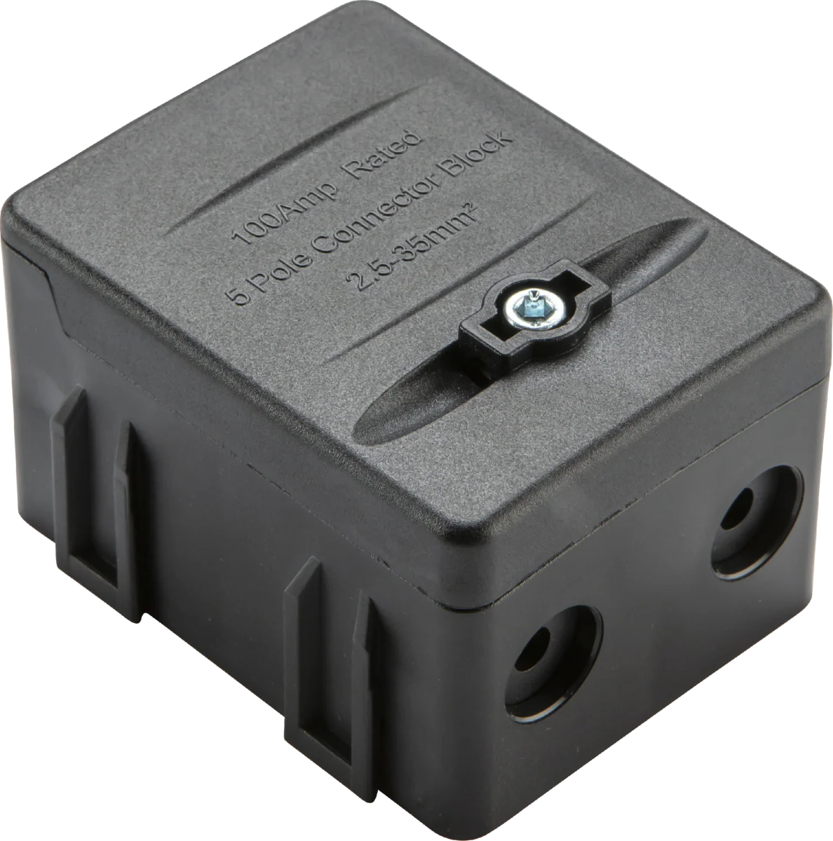 Knightsbridge SNEBBK 100A 5-way SP Connector Block - Black (L2)