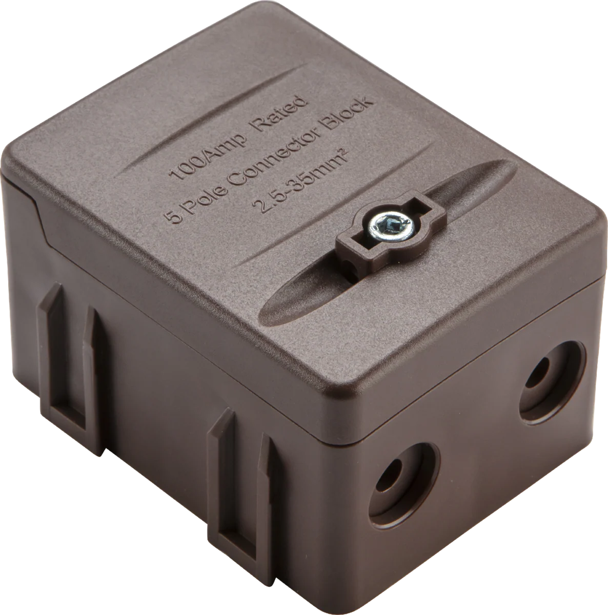 Knightsbridge SNEBBR 100A 5-way SP Connector Block - Brown (L1)