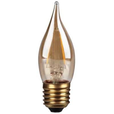 Kosnic KFLM02BTP/E27-GLD-N27-K LED Antique Filament E27 Candle Shape Bent Tip 20000hrs